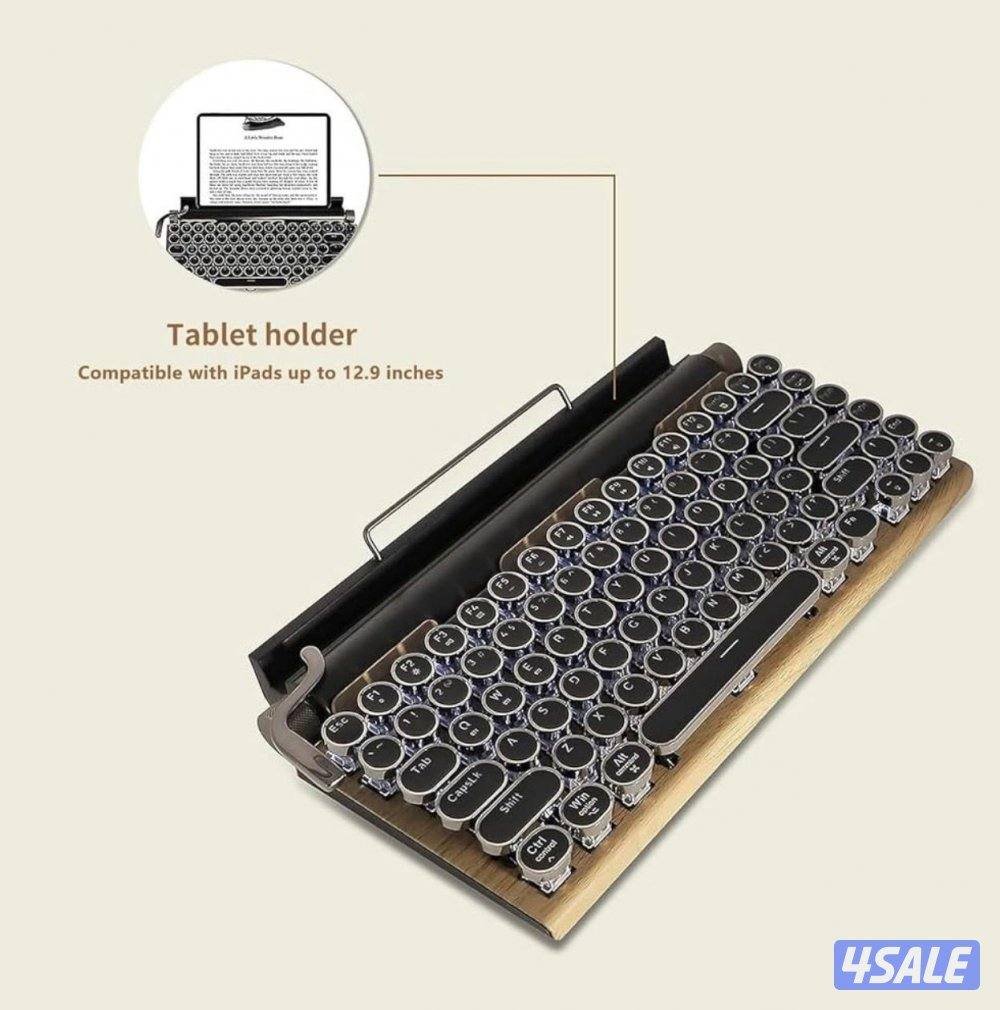 كيبورد Retro ميكانيكل بلوتوث جديد3