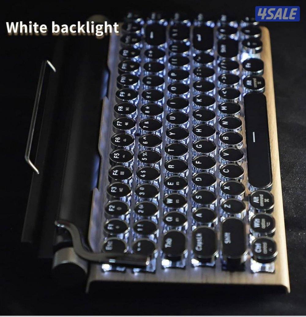 كيبورد Retro ميكانيكل بلوتوث جديد5