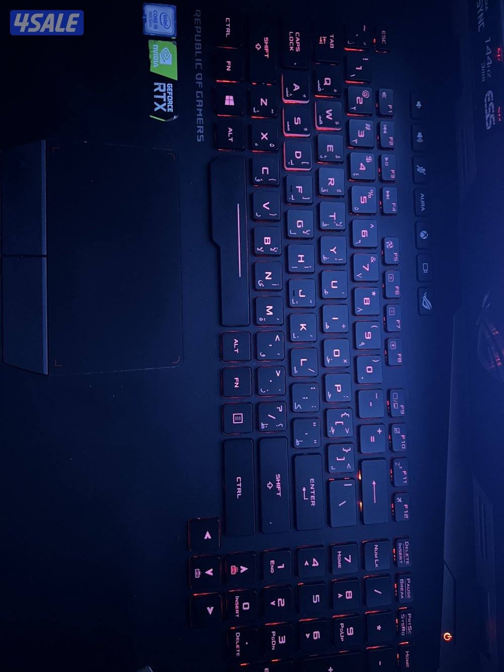 للبيع لابتوب قيمينق ASUS ROG G703G بحاله جيدة جدا جدا4