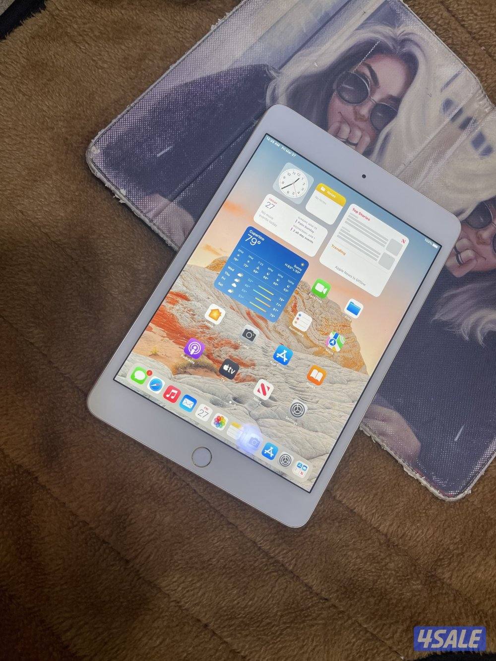 ايباد ابل ميني 4 فور 128 قيقا شاشة 7.8 تحديث 15.8 ينزل كل البرامج4