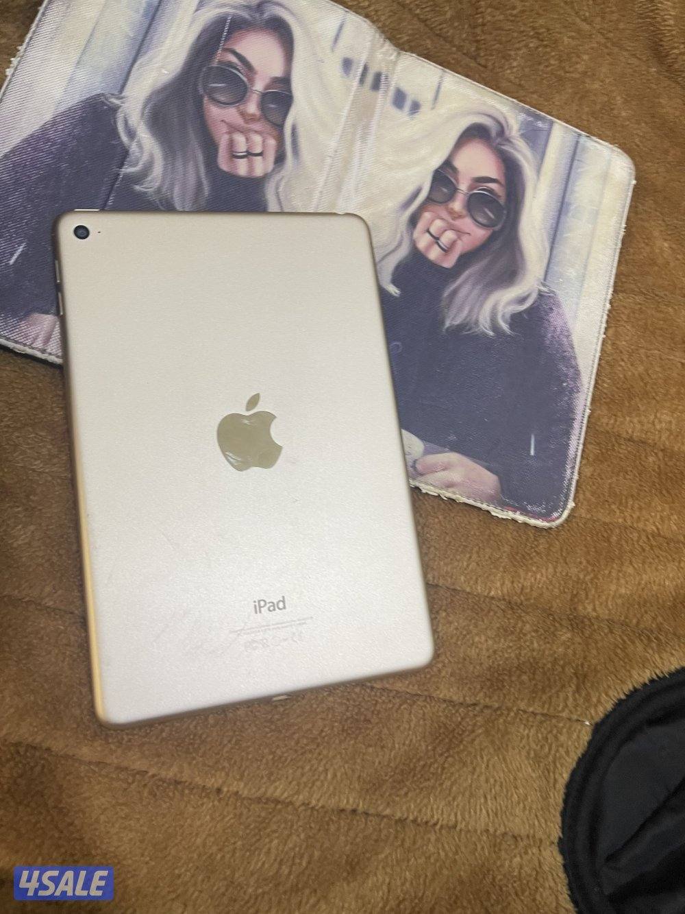 ايباد ابل ميني 4 فور 128 قيقا شاشة 7.8 تحديث 15.8 ينزل كل البرامج6