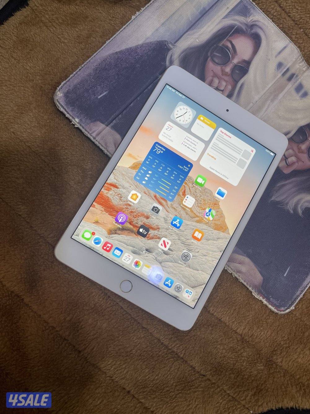 ايباد ابل ميني 4 فور 128 قيقا تحديث 15،8 ينزل جميع البرامج مو مفتوح4