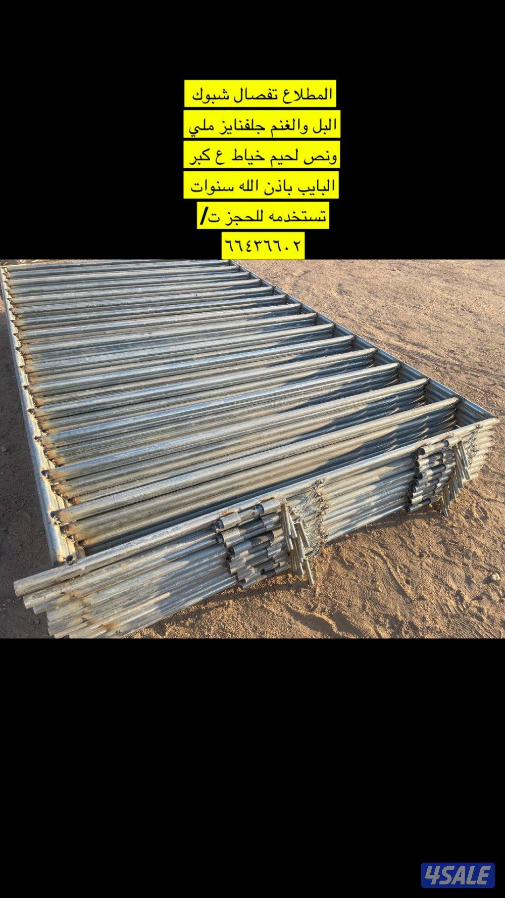 تفصال شبك ابل وغنم وخيل جلفنايز ملي ونص كفاله سنه0