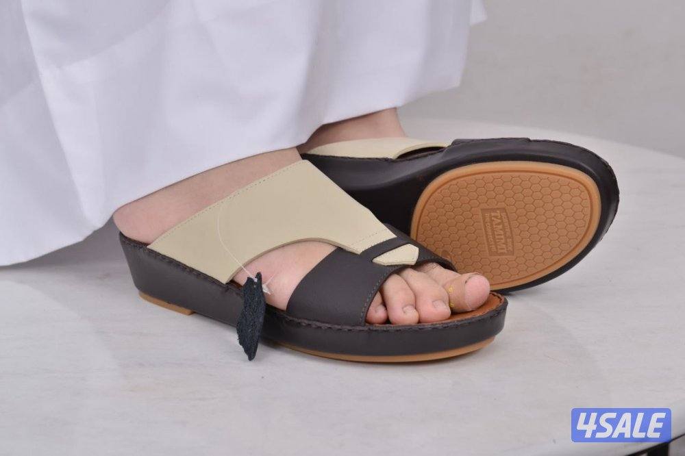 نعال تميمه صناعه تايلندي جلد طبيعي ارضيه طبيه  من افضل انواع3