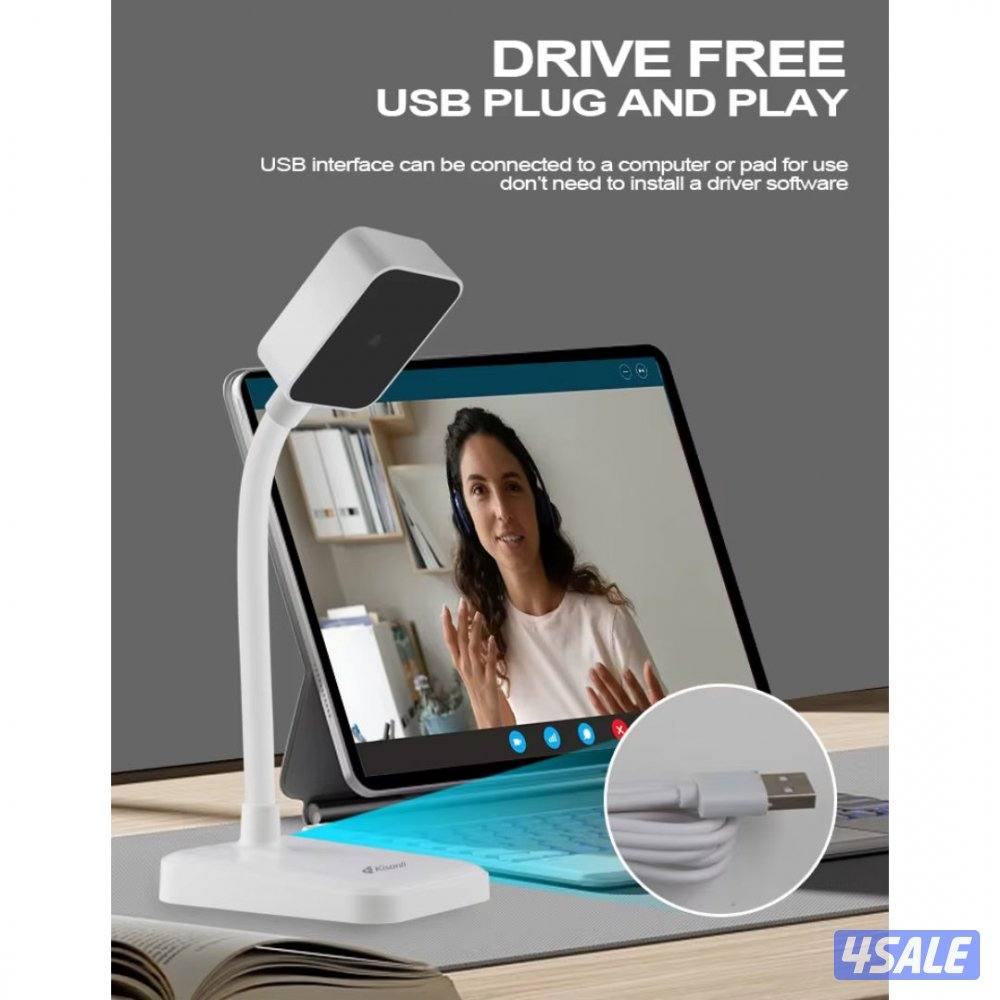 Kisonli D1 2K HD Autofocus Webcam with Built-in Microphone1