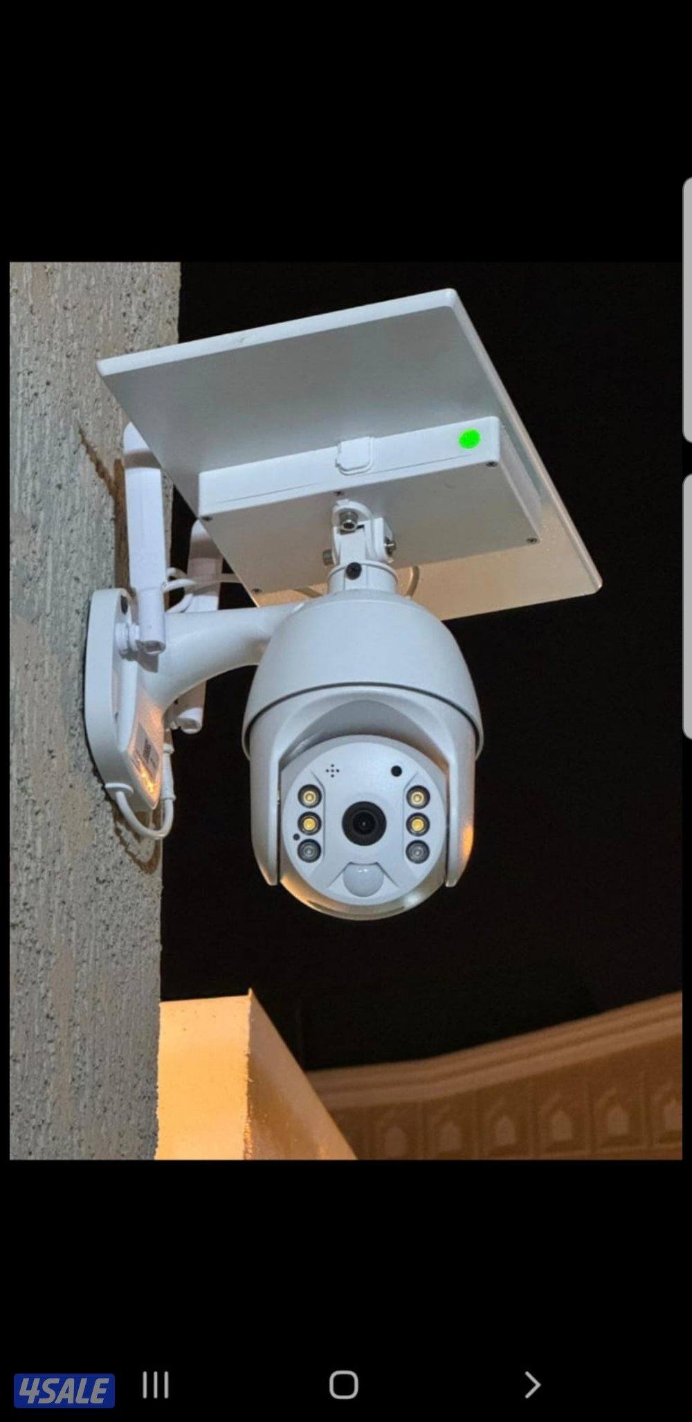 كاميرا طاقه شمسيه متحركه بجميع الاتجاهات صوت وصوره سبيكرمايك1