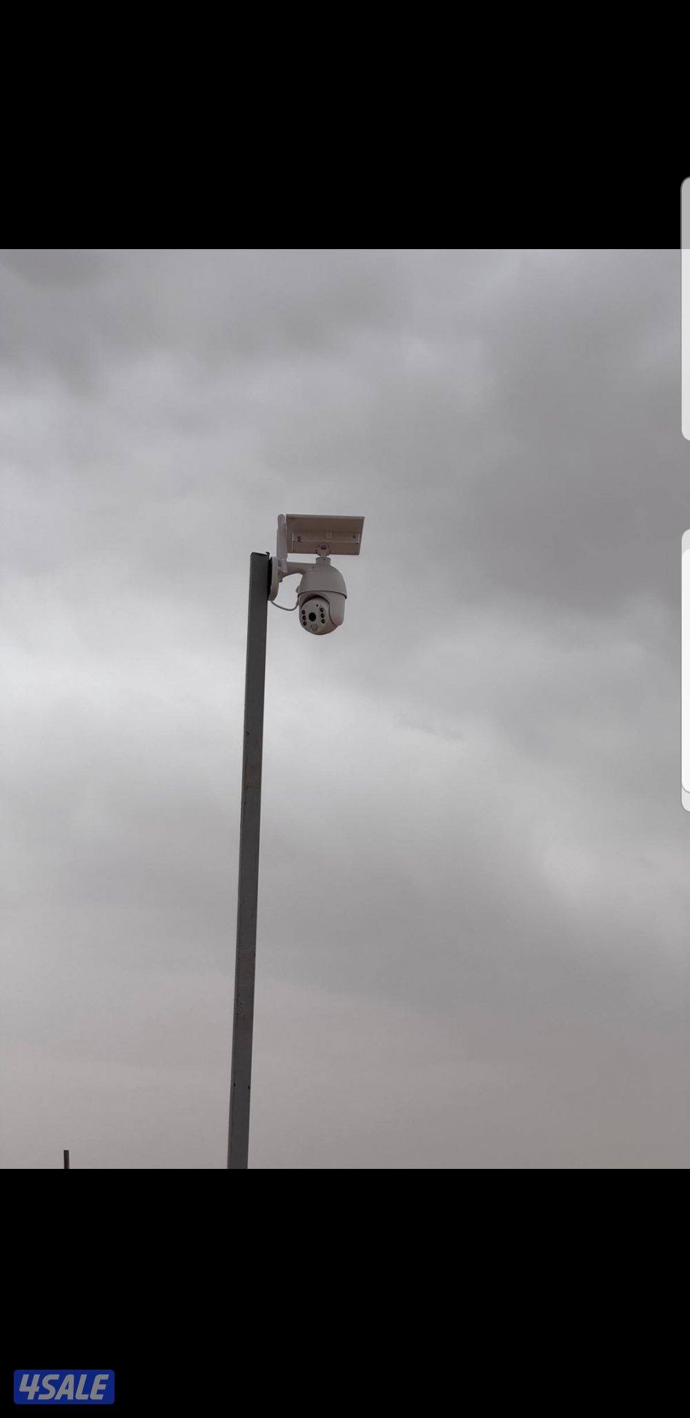 كاميرا طاقه شمسيه متحركه بجميع الاتجاهات صوت وصوره سبيكرمايك4