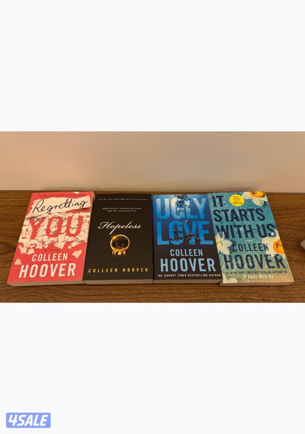 4 colleen hoover books new and clean0
