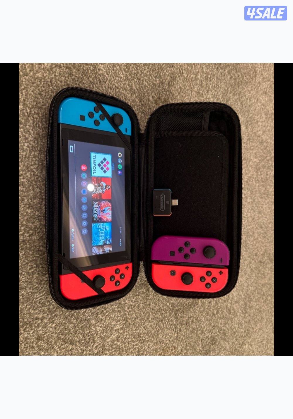 نينتندو سويتش معدل مساحة 512GB معه كامل الاغراض0