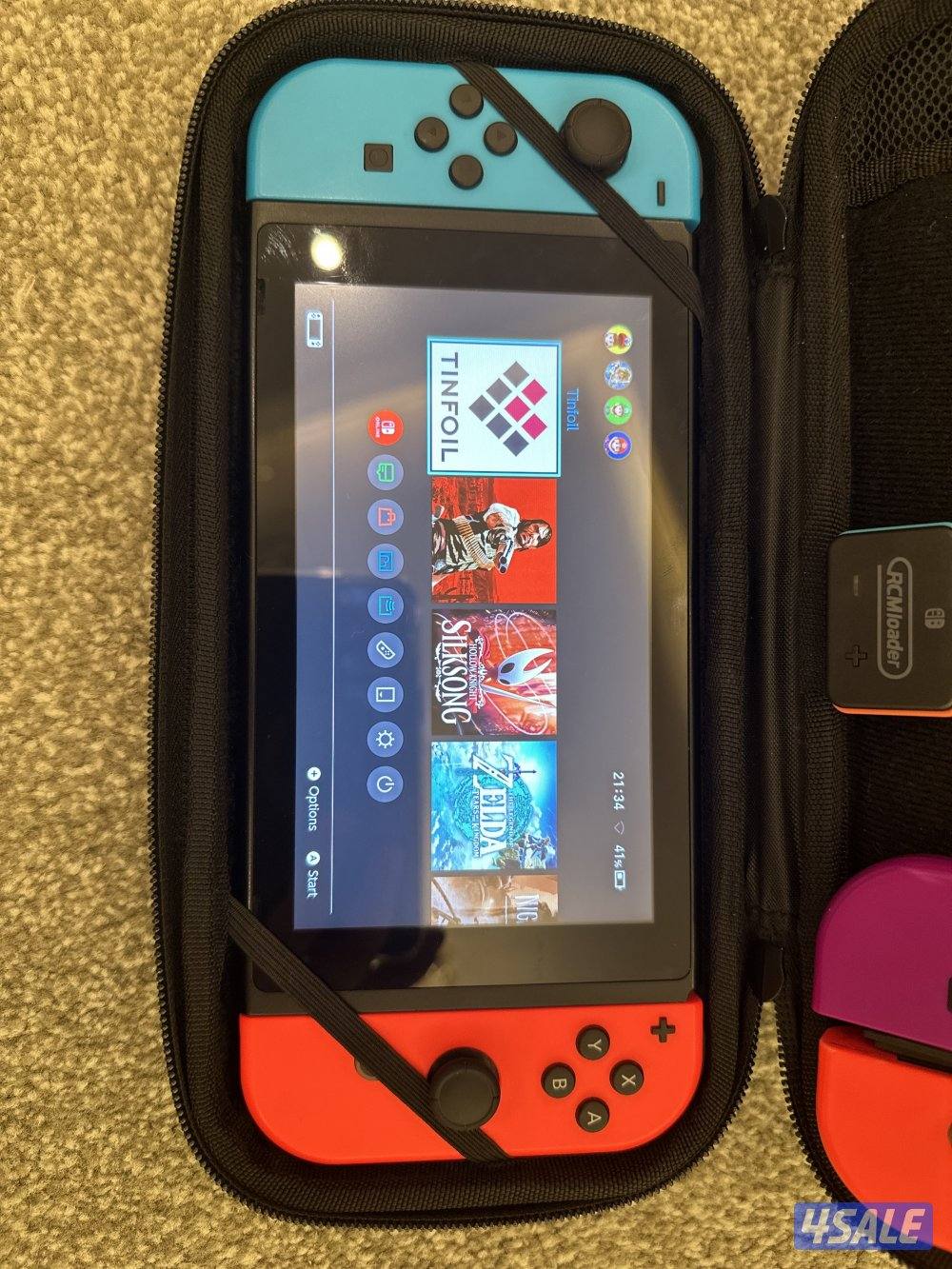 نينتندو سويتش معدل مساحة 512GB معه كامل الاغراض1