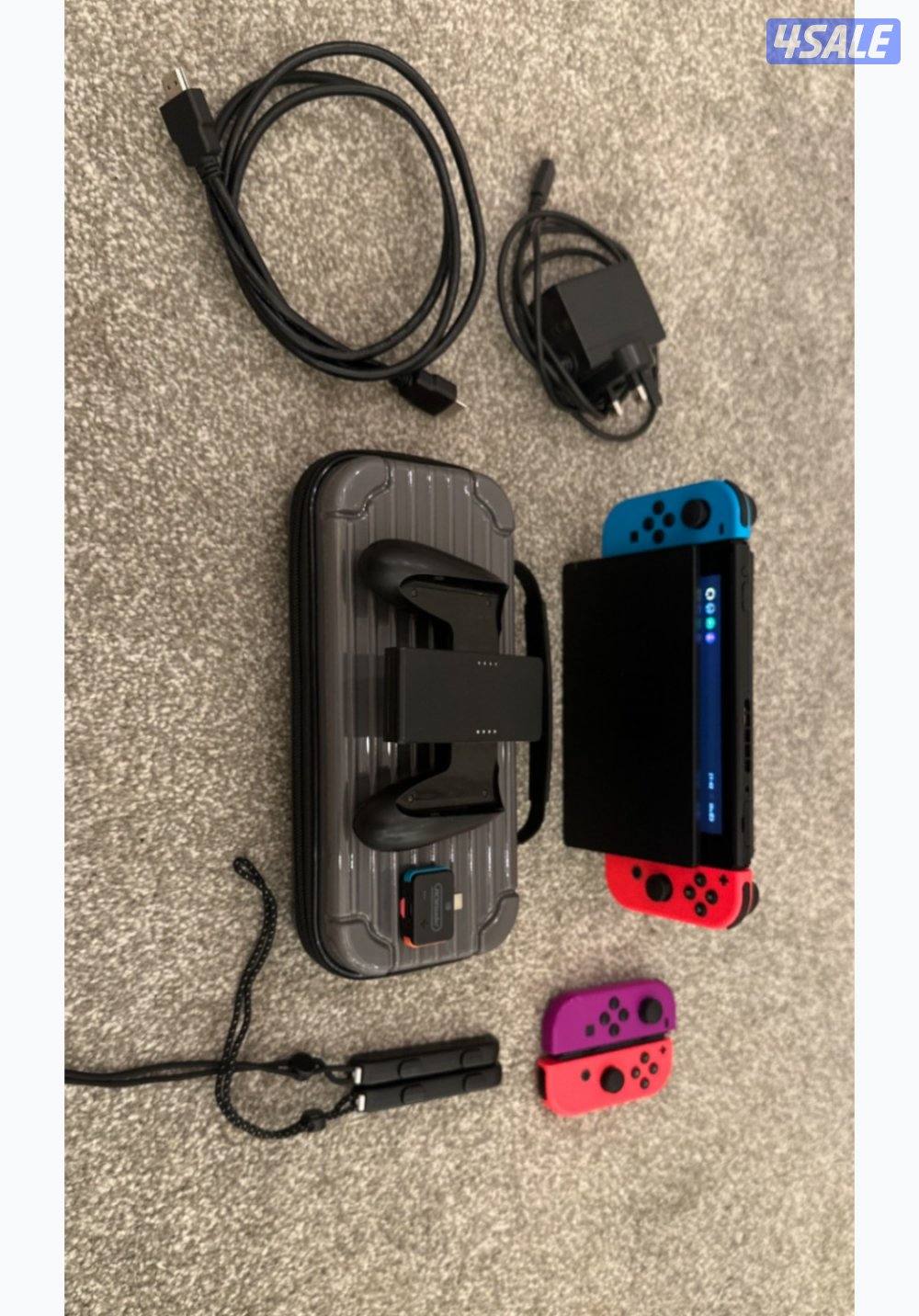 نينتندو سويتش معدل مساحة 512GB معه كامل الاغراض3