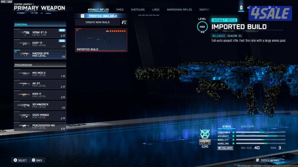 حساب بلاك اوبس 75