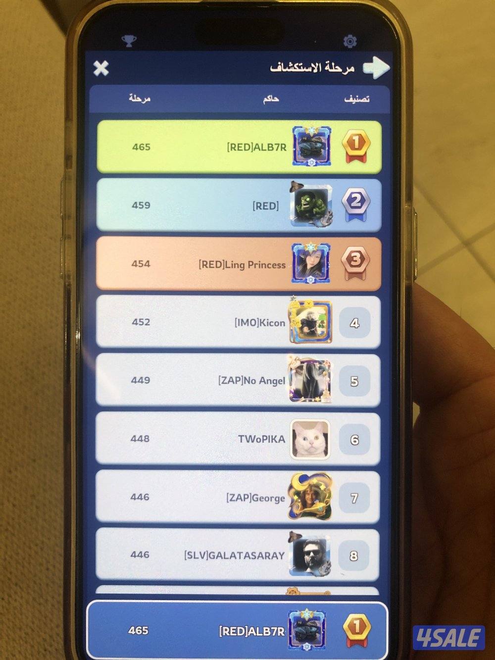 للبيع حساب قوي في لعبة النجاة في الصقيع12