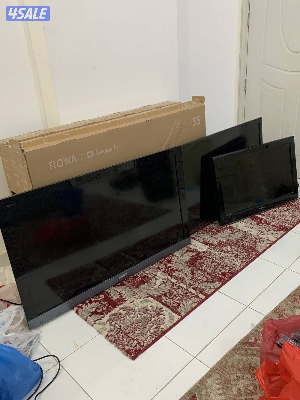 للبيع تلفزيونات  55 و 46 و 42 و 32 بوصه سمارت توصيل 24 ساعة2