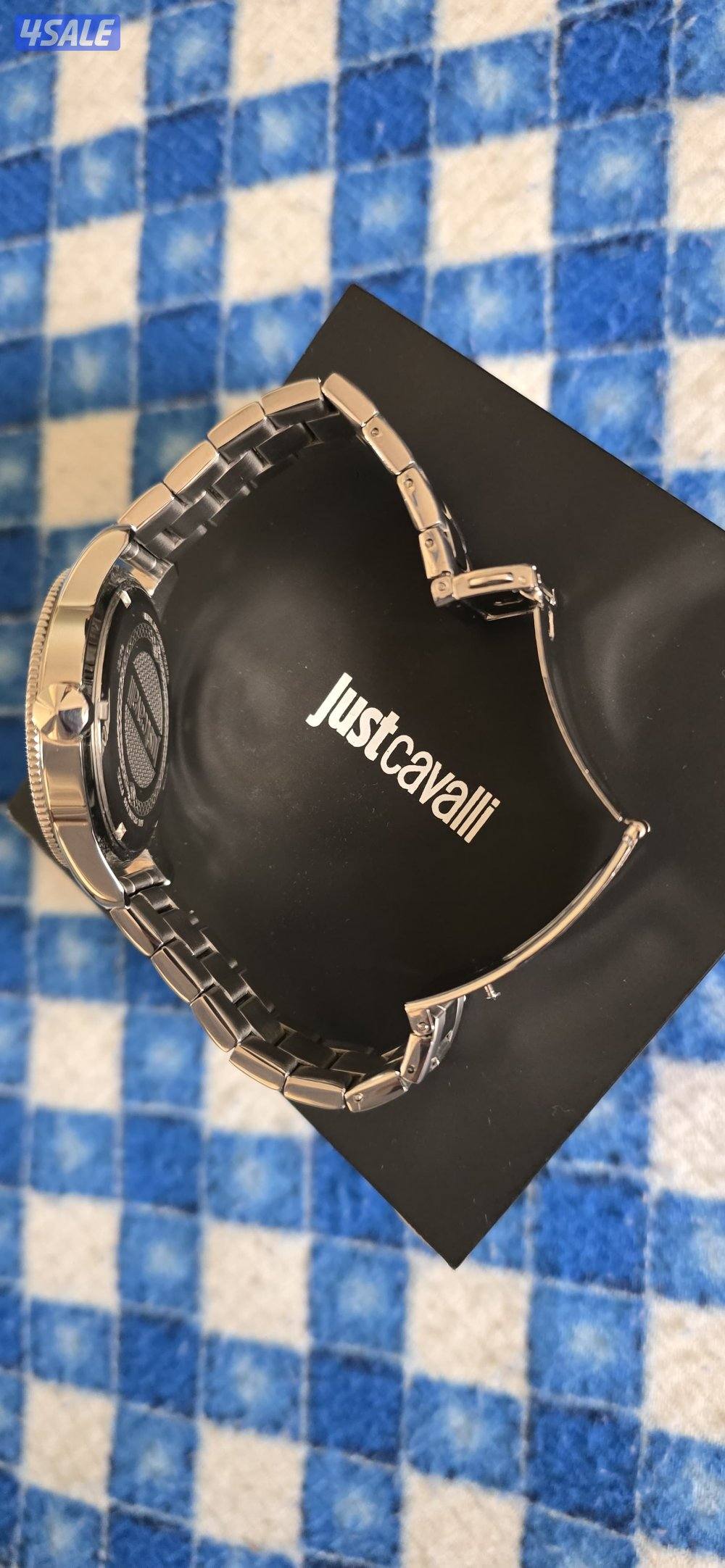 Just Cavalli Men’s Watch – Stainless steel honeycomb dial1