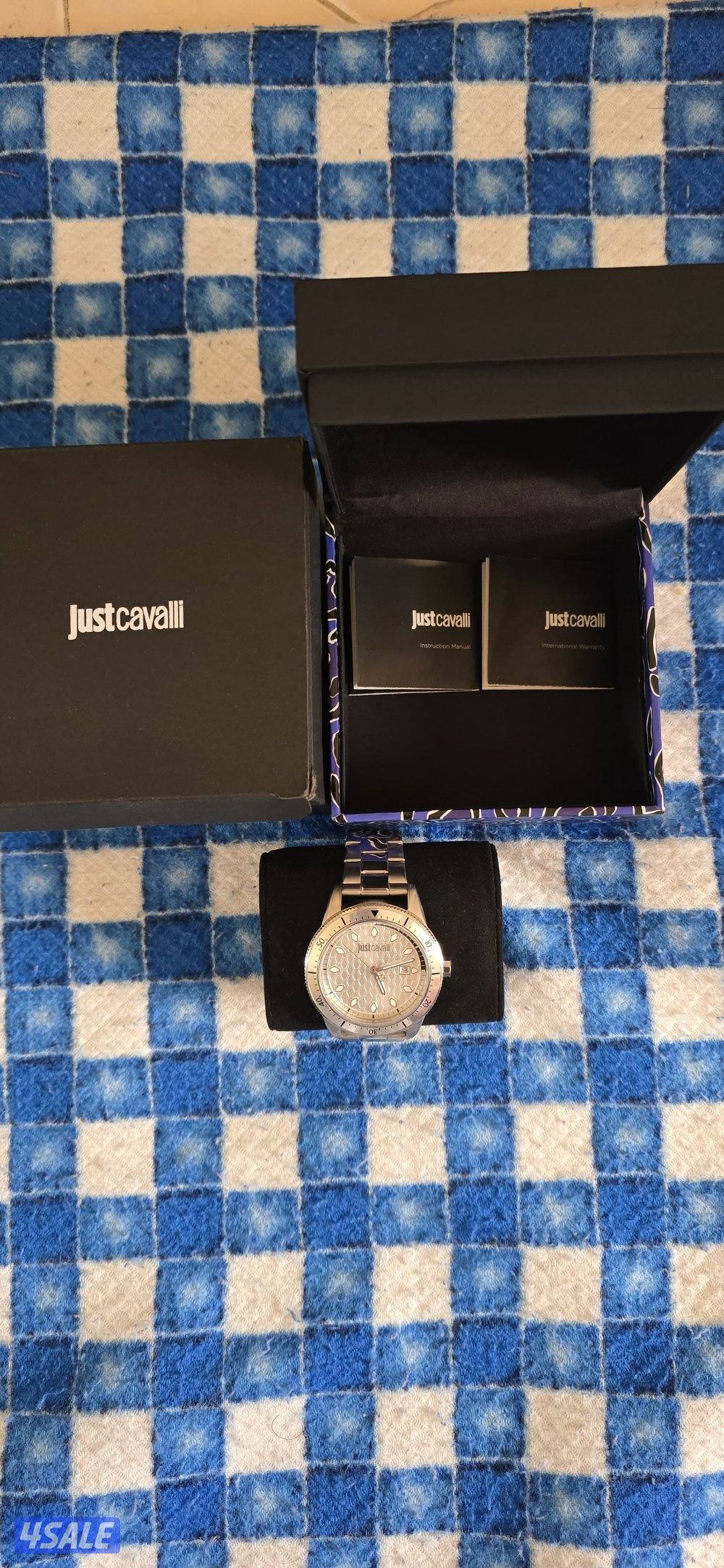 Just Cavalli Men’s Watch – Stainless steel honeycomb dial2