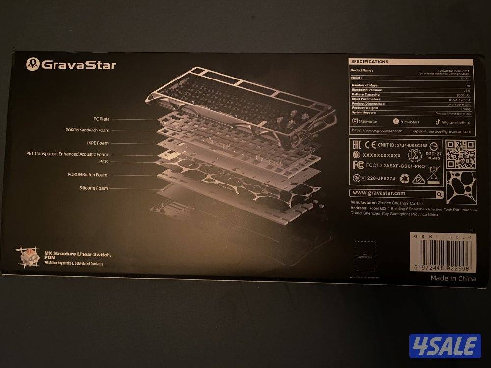 Mercury K1 Gravastar keyboard4