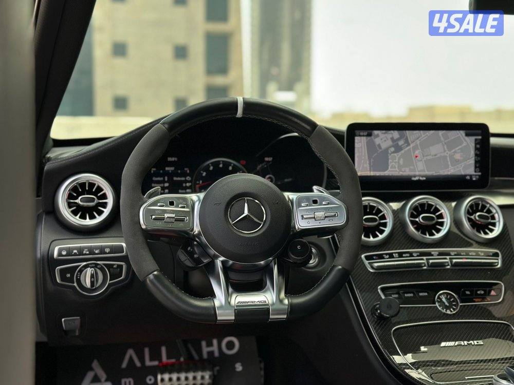 مرسيدسC63S AMG موديل2020 عداد109الف وارد الملا سيرفس منتظم+تصريح مرور7