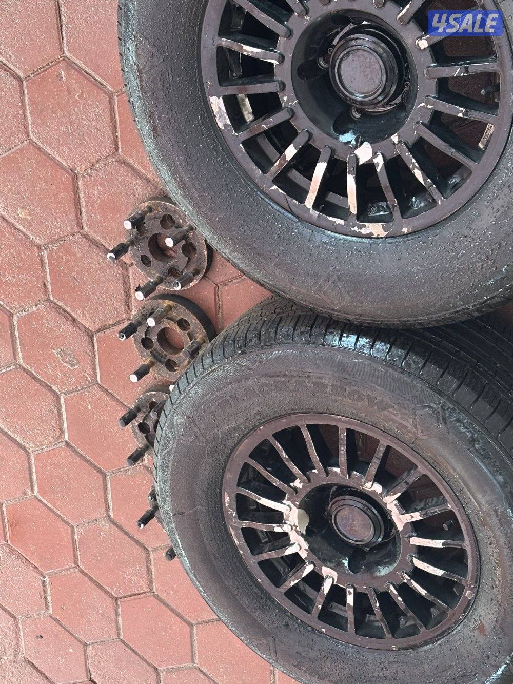 للبيع رنقات برايد عليها رشه مطفي اسود الرجات نظيفه لا جاها مخرطه0