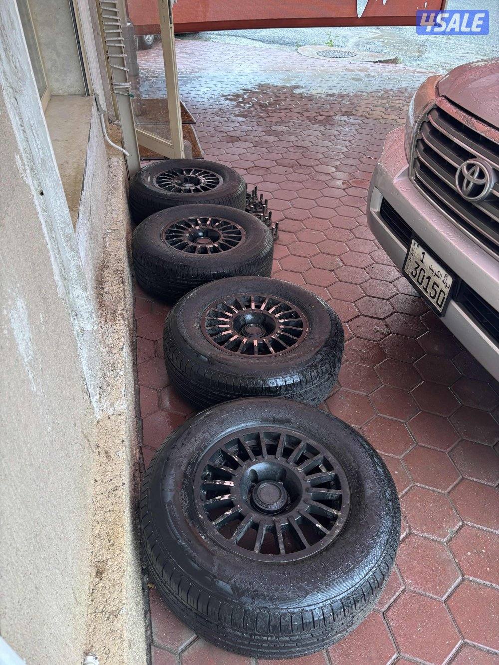 للبيع رنقات برايد عليها رشه مطفي اسود الرجات نظيفه لا جاها مخرطه3