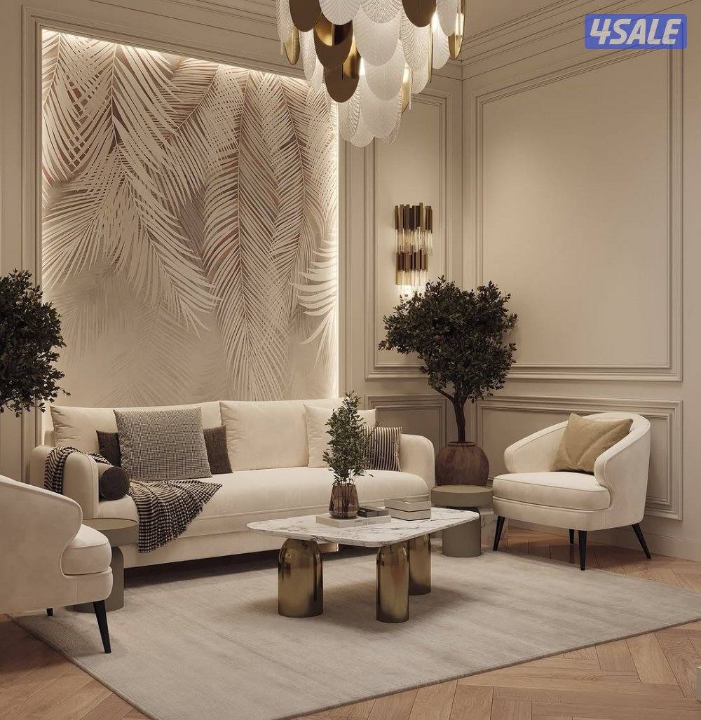 ديكورات خشب - جبس  بديل شابرد تربنتين وييجارات خلفية تلفزيون اصباغ جام1