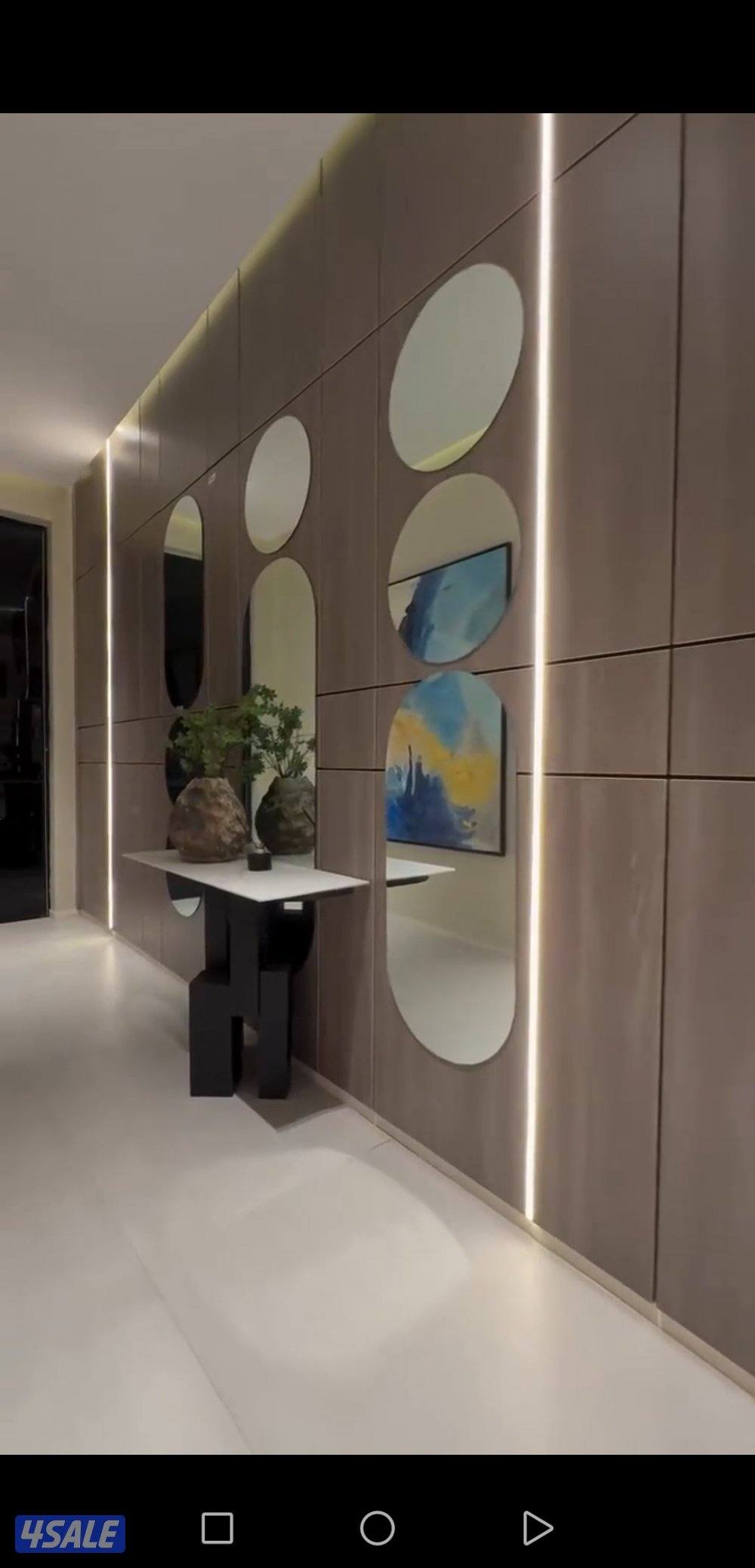 ديكورات خشب - جبس  بديل شابرد تربنتين وييجارات خلفية تلفزيون اصباغ جام15