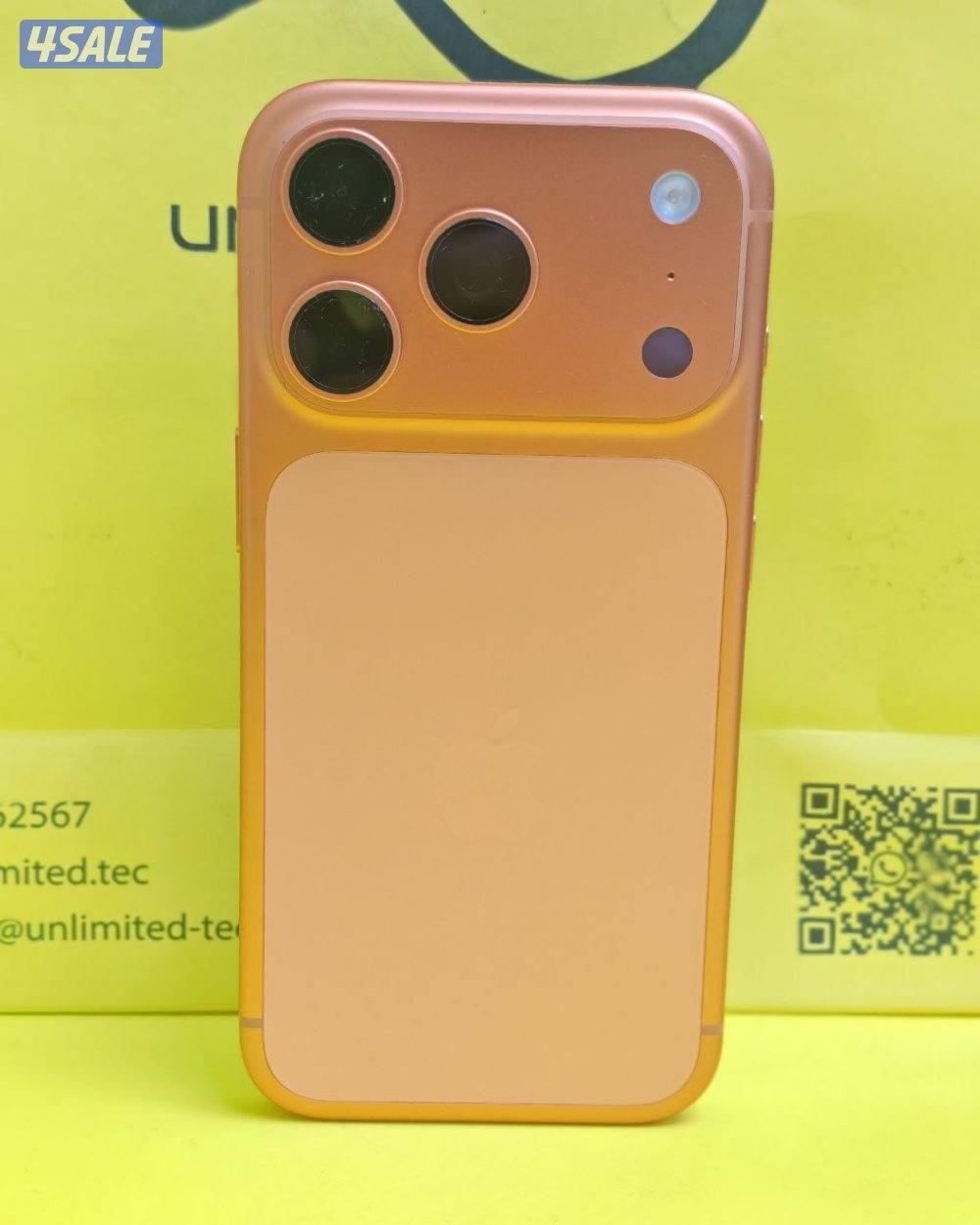 ايفون 17 برو برتقالي بطارية 100% مستعمل كالجديد iPhone 17 Pro 512GB0