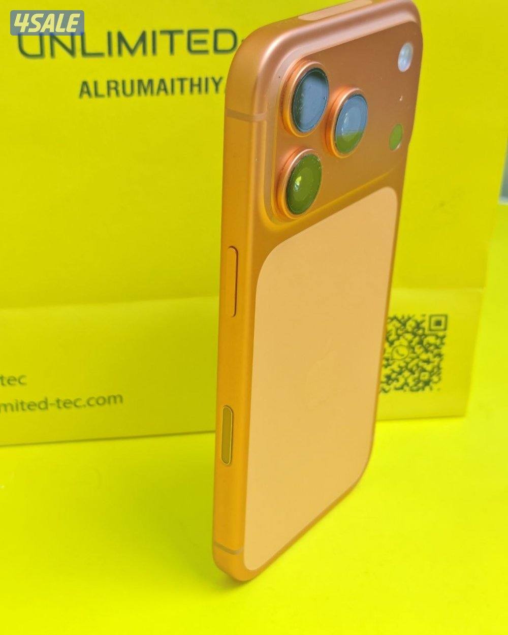 ايفون 17 برو برتقالي بطارية 100% مستعمل كالجديد iPhone 17 Pro 512GB2