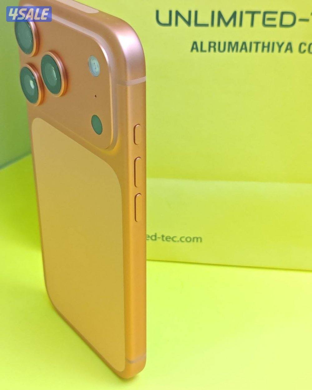 ايفون 17 برو برتقالي بطارية 100% مستعمل كالجديد iPhone 17 Pro 512GB3