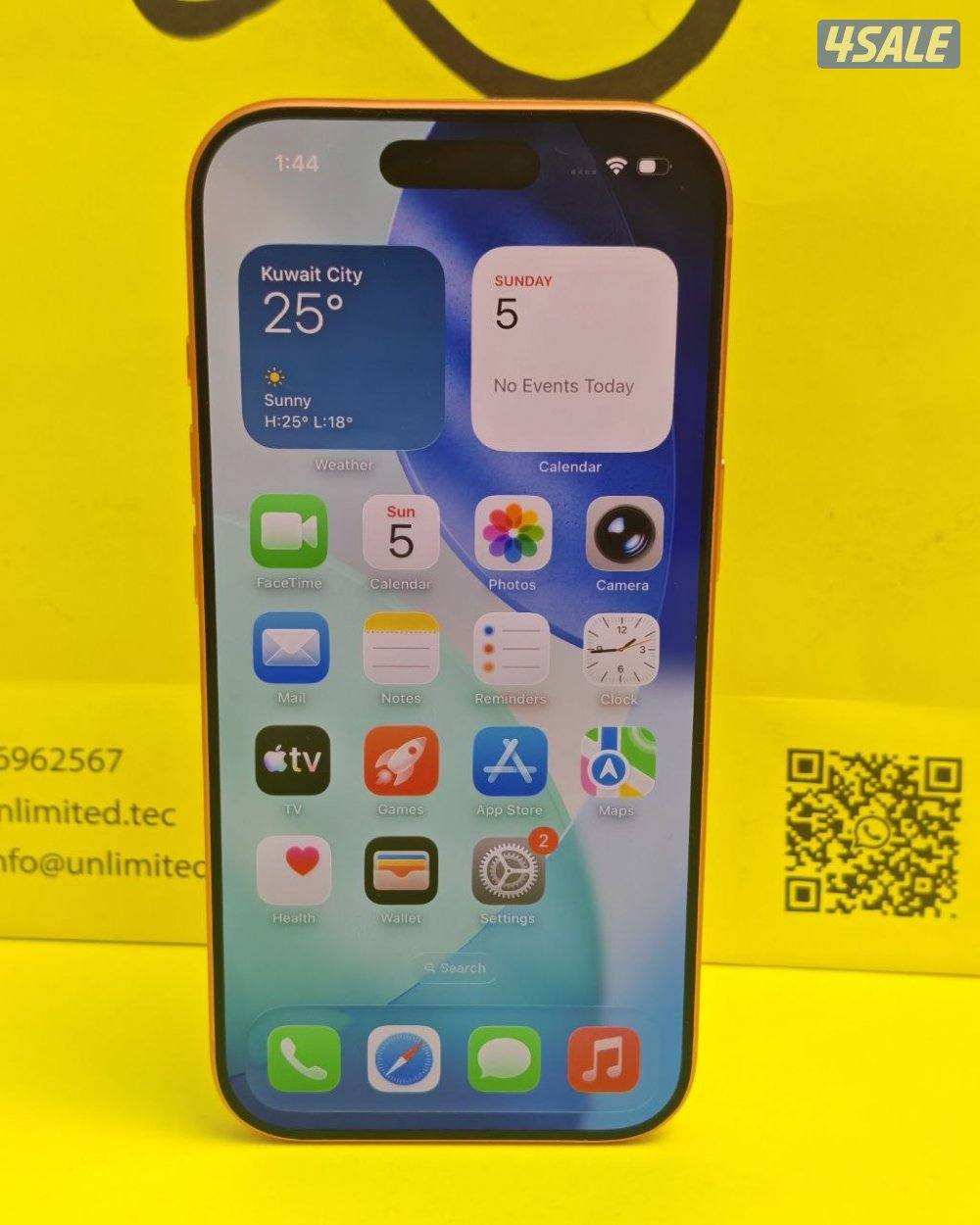 ايفون 17 برو برتقالي بطارية 100% مستعمل كالجديد iPhone 17 Pro 512GB4