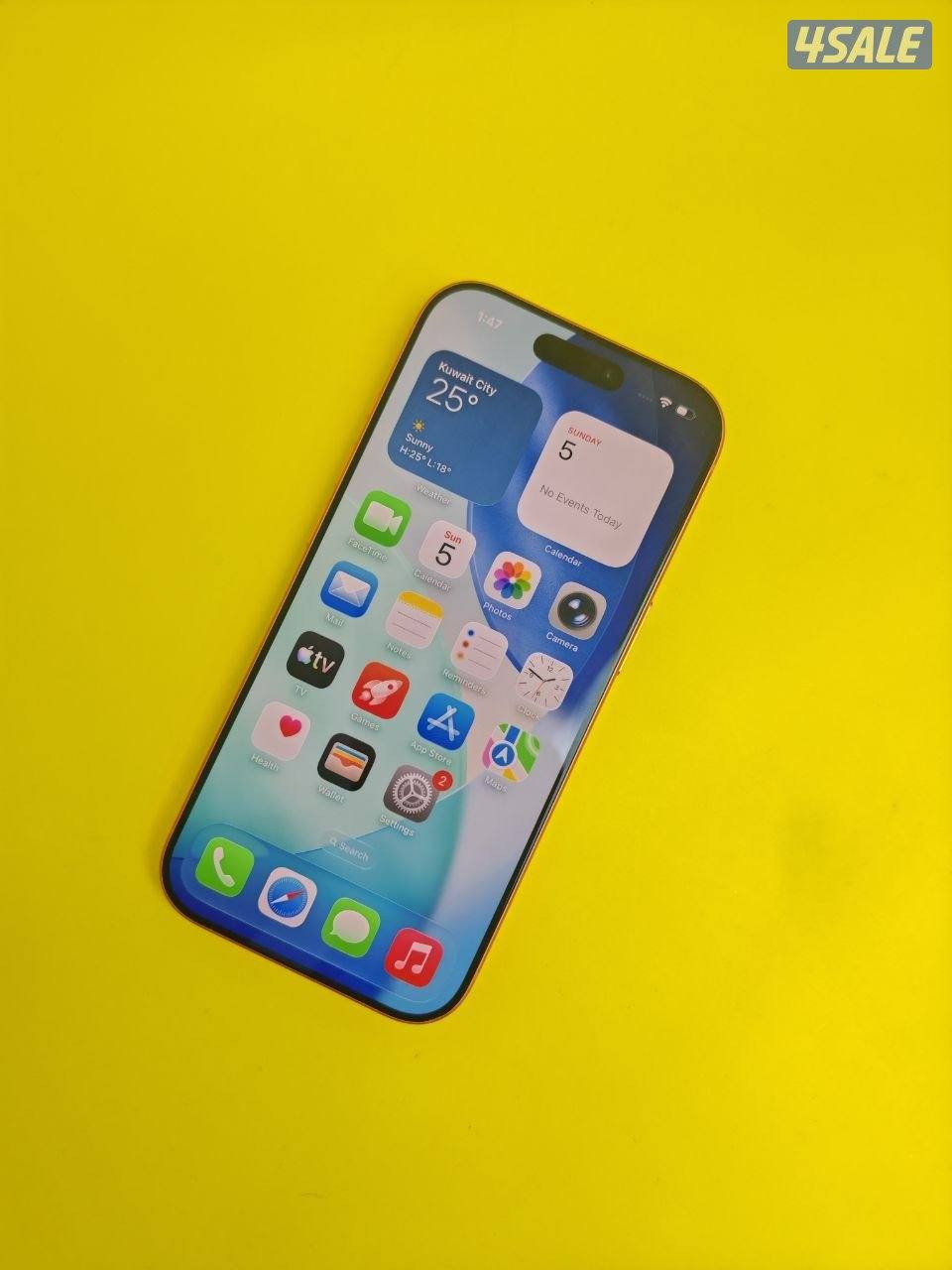 ايفون 17 برو برتقالي بطارية 100% مستعمل كالجديد iPhone 17 Pro 512GB9