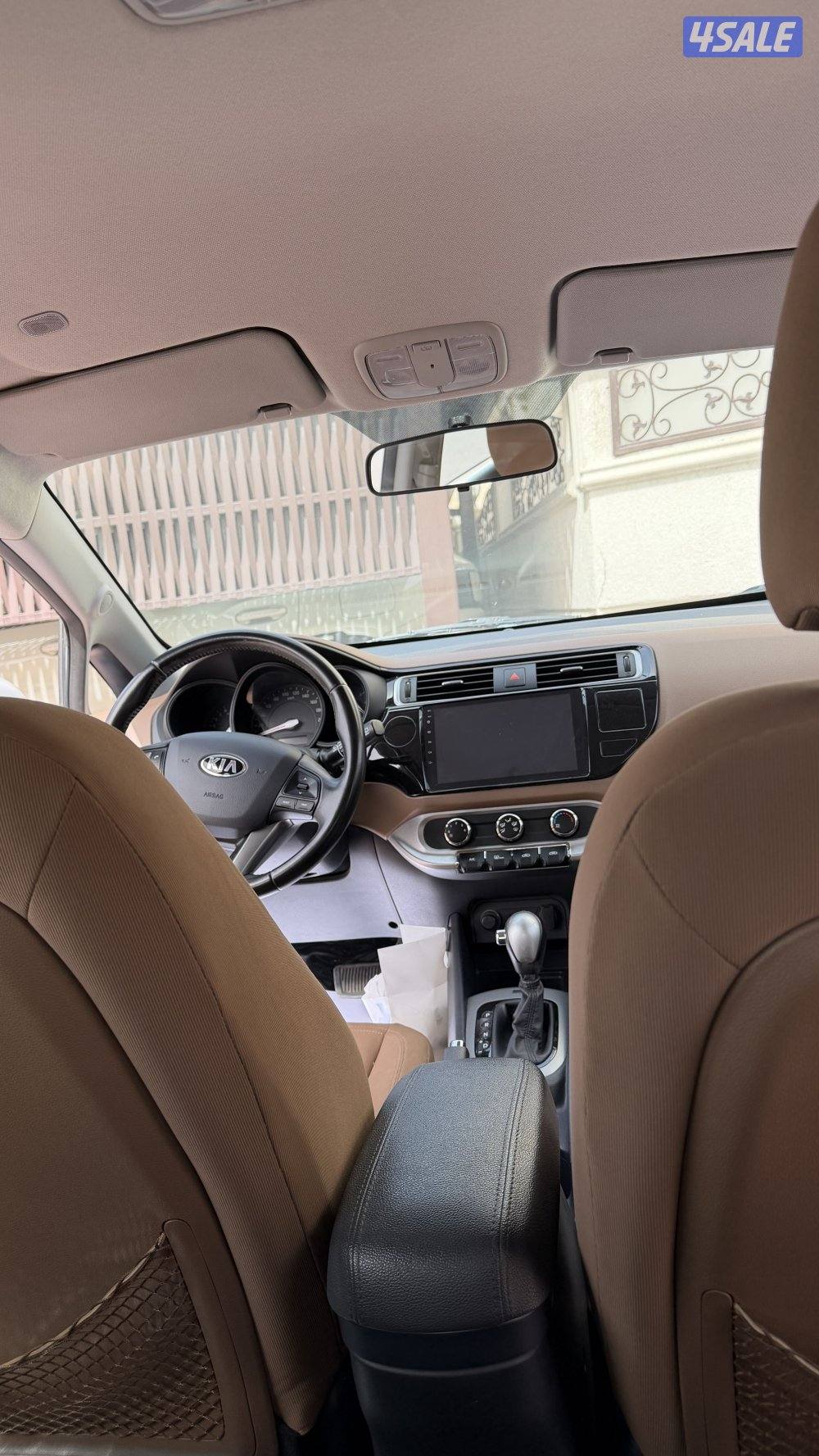 للبيع كيا ريو موديل 2016 لون رصاصي الموتر نظيف سيرفس الوكاله6
