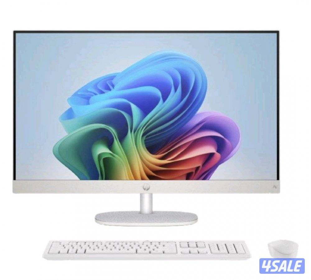 للبيع كمبيوتر مكتبي HpAio 27inch/Amd Ryzen7 Ai/16GB DDR5/1TBSSD/Amd0
