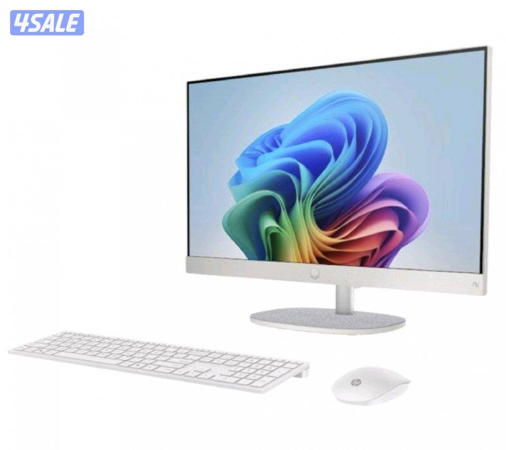 للبيع كمبيوتر مكتبي HpAio 27inch/Amd Ryzen7 Ai/16GB DDR5/1TBSSD/Amd1