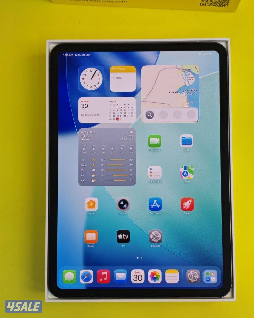 ايباد برو 11 انش – M5 – 256 جيجا – 5G مستعمل كالجديد شريحة2