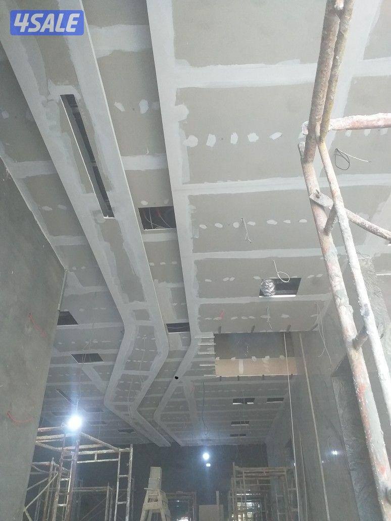 ديكور جبس بورد اسقف قواطع بارتيشن جبس بورد اسمنت بورد بديل خشب اصباغ0