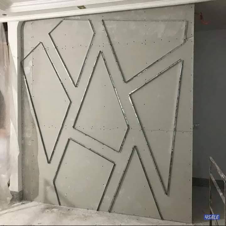 ديكور جبس بورد اسقف قواطع بارتيشن جبس بورد اسمنت بورد بديل خشب اصباغ8