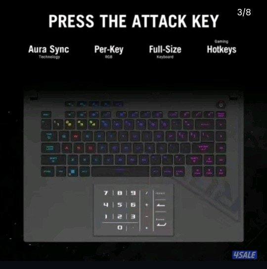 ASUS ROG STRIX G16, RTX 4070, i7-13650HX, 1TB SSD, 16GB RAM3