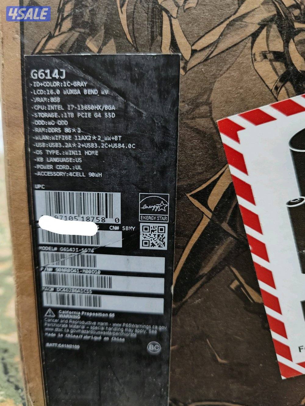 ASUS ROG STRIX G16, RTX 4070, i7-13650HX, 1TB SSD, 16GB RAM4