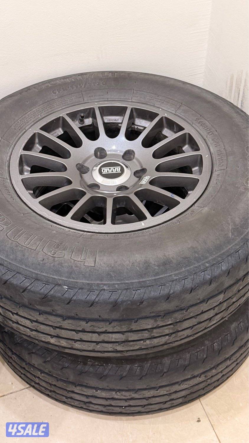 للبيع اربع رنقات برايد مع شواهين فيهم رقع داخليه موجود تاريخ التواير0