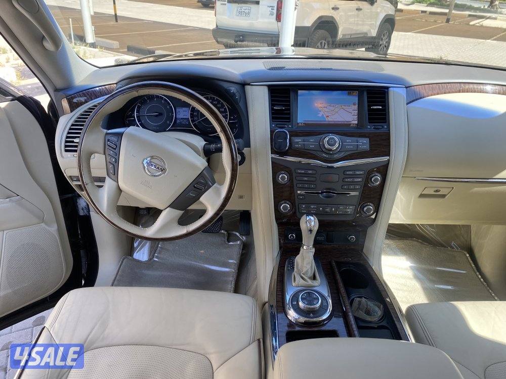 نيسان باترول  بلاتينيوم سيتي موديل 2016 فل اوبشن قمه بلنظافه9