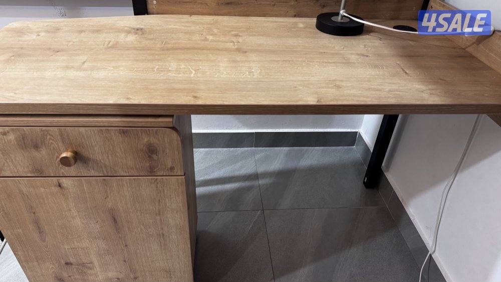 ‏للبيع السريع🚨‼️ سرير علوي مع مكتب بجودة ممتازة 🛌🪵 صناعة çilek7