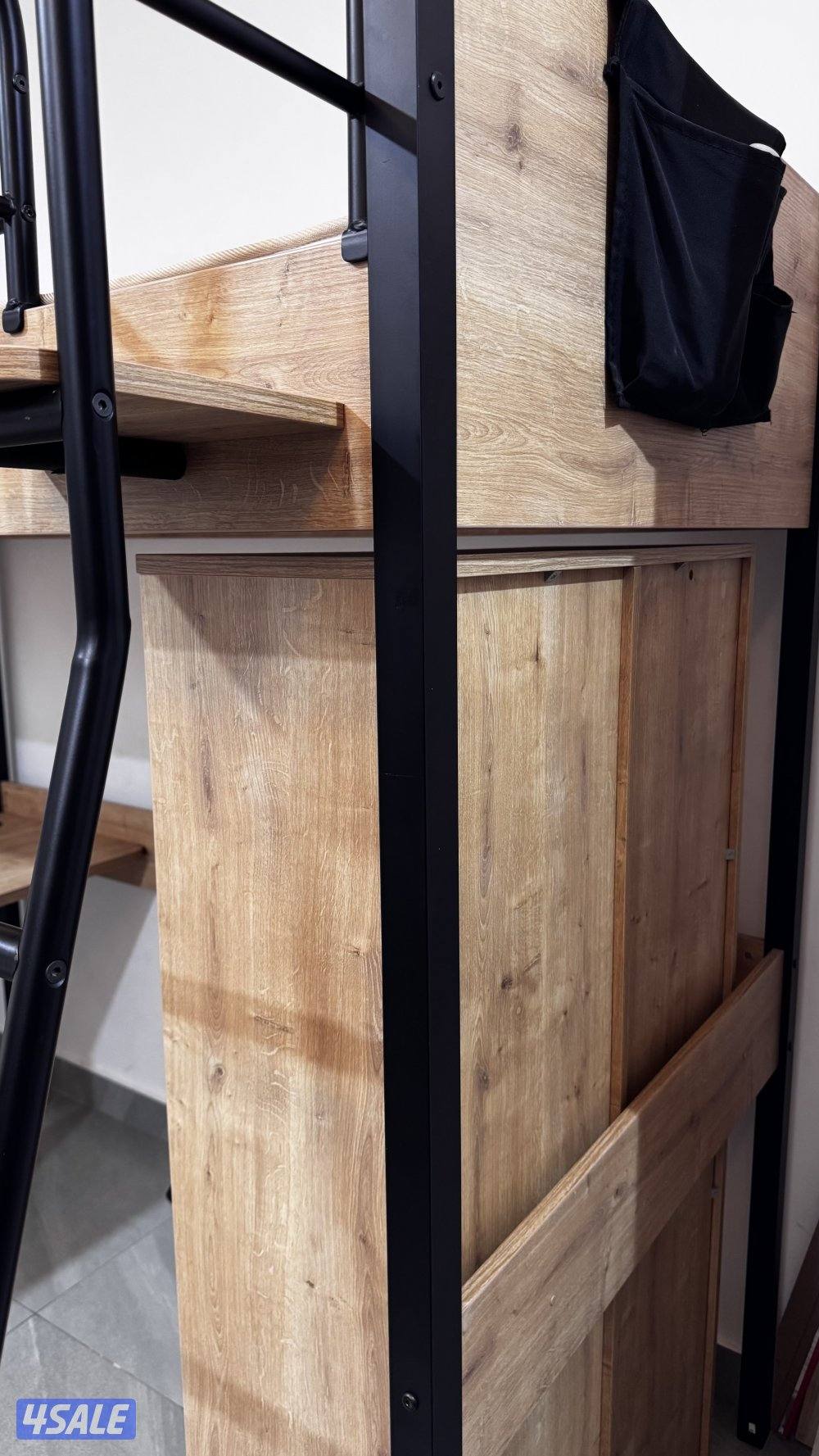 ‏للبيع السريع🚨‼️ سرير علوي مع مكتب بجودة ممتازة 🛌🪵 صناعة çilek10