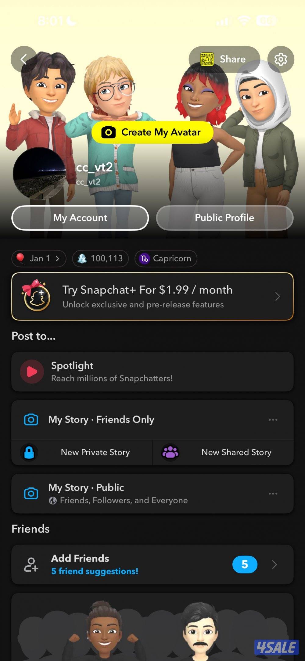 🔥حساب سناب سكور ١٠٠ الف للبيع🔥   ✅حساب نظيف وجاهز       ✅تسليم فوري1