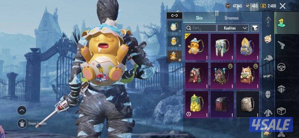 حسابات ببجي منوعه ~ سكن المومياء🧻❄️6