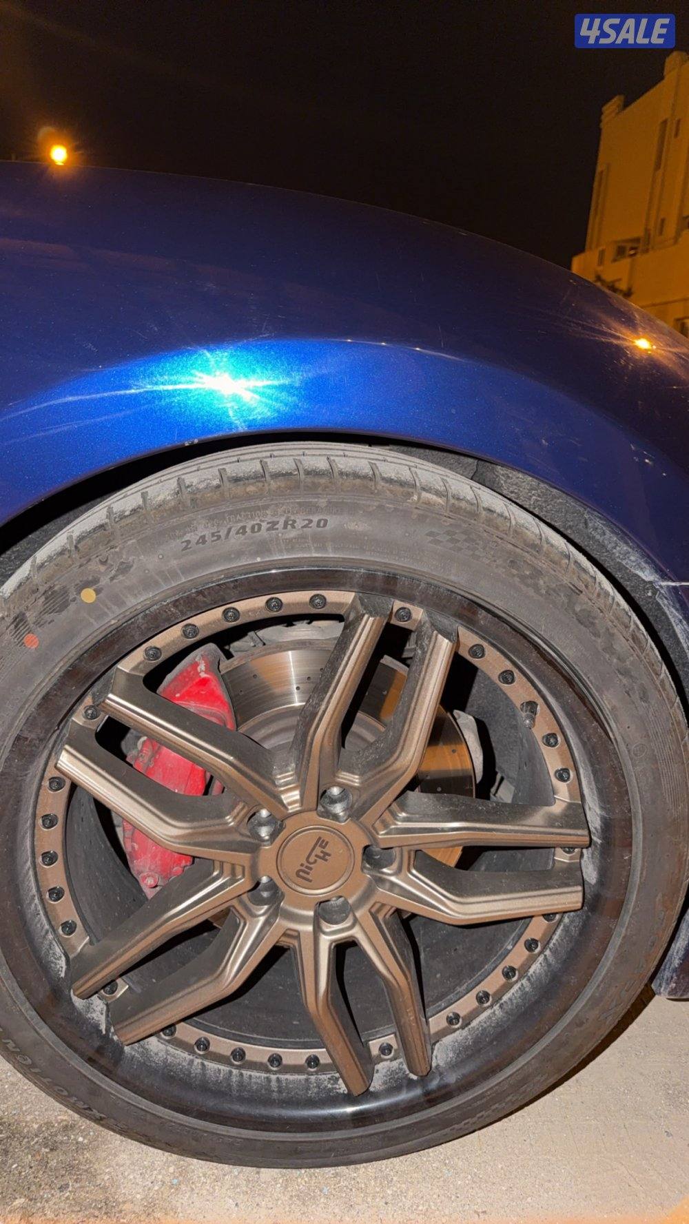 للبيع رنقات نيش جدد مع توايرهم حجم 20 يركبون على كل السيارات3