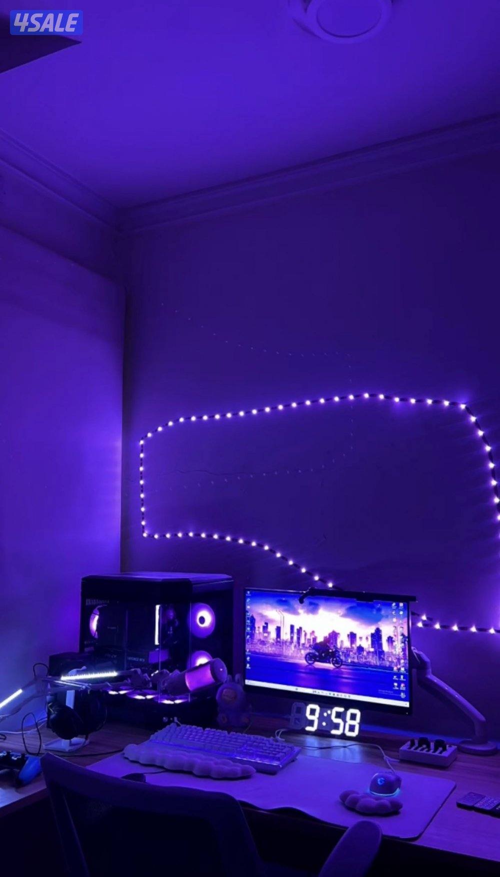 للبيع طاوله زاويه مع كرسي قيمنق0