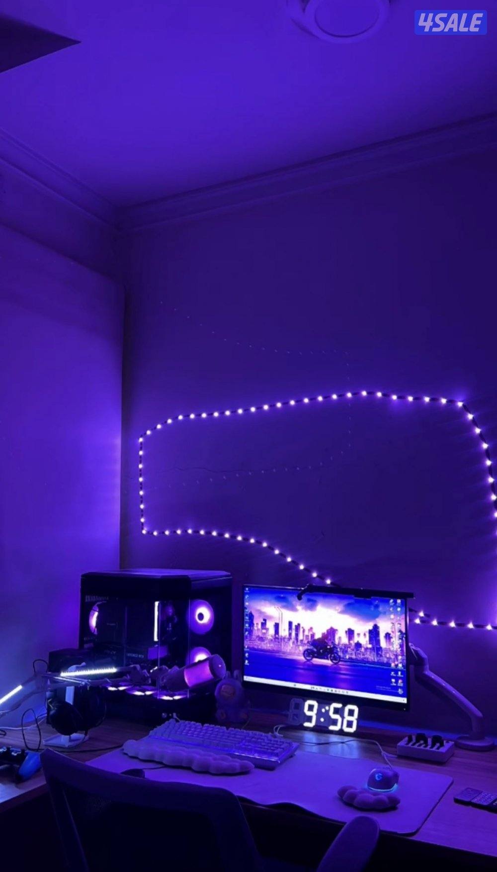 البيع طاوله زاويه مع كرسي قيمنق0