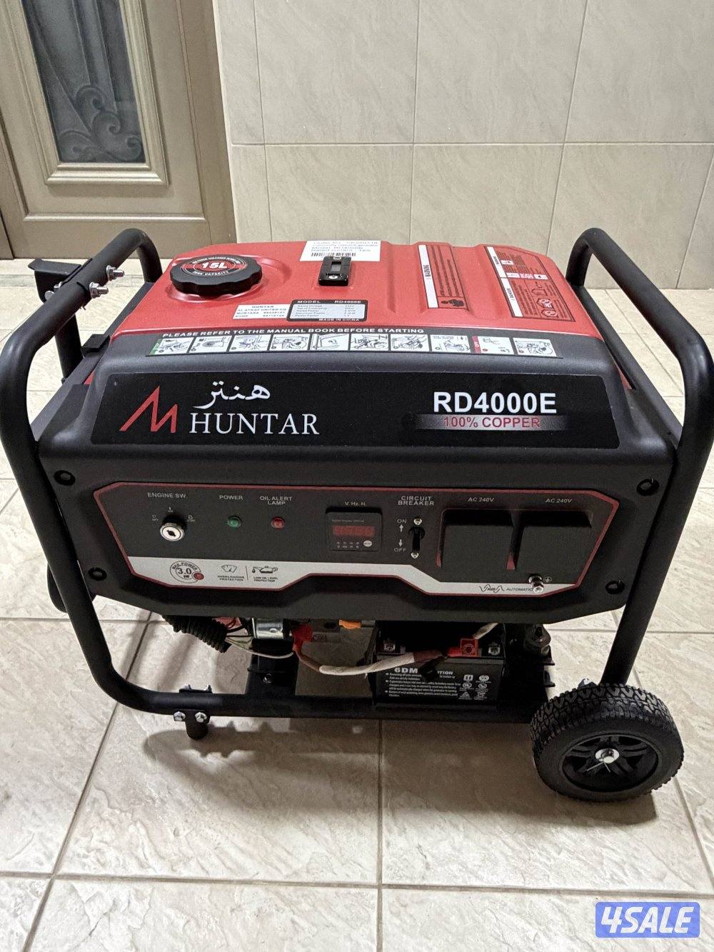 مولد كهربائي هنتر ٤٠٠٠ واط جديد4