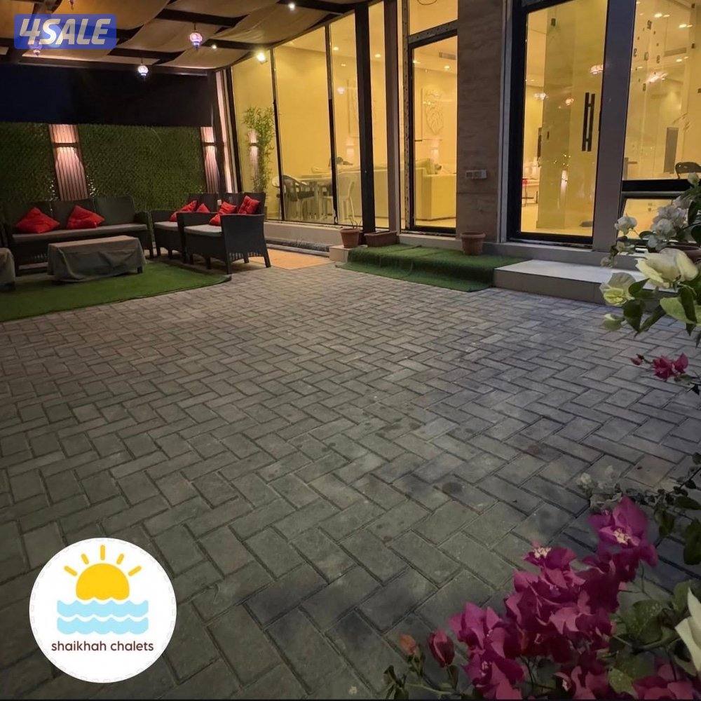 للايجار شاليه للعوايل( 6 غرف + صالتين + مسبح داخلي ) بالمرحله الخامسه6